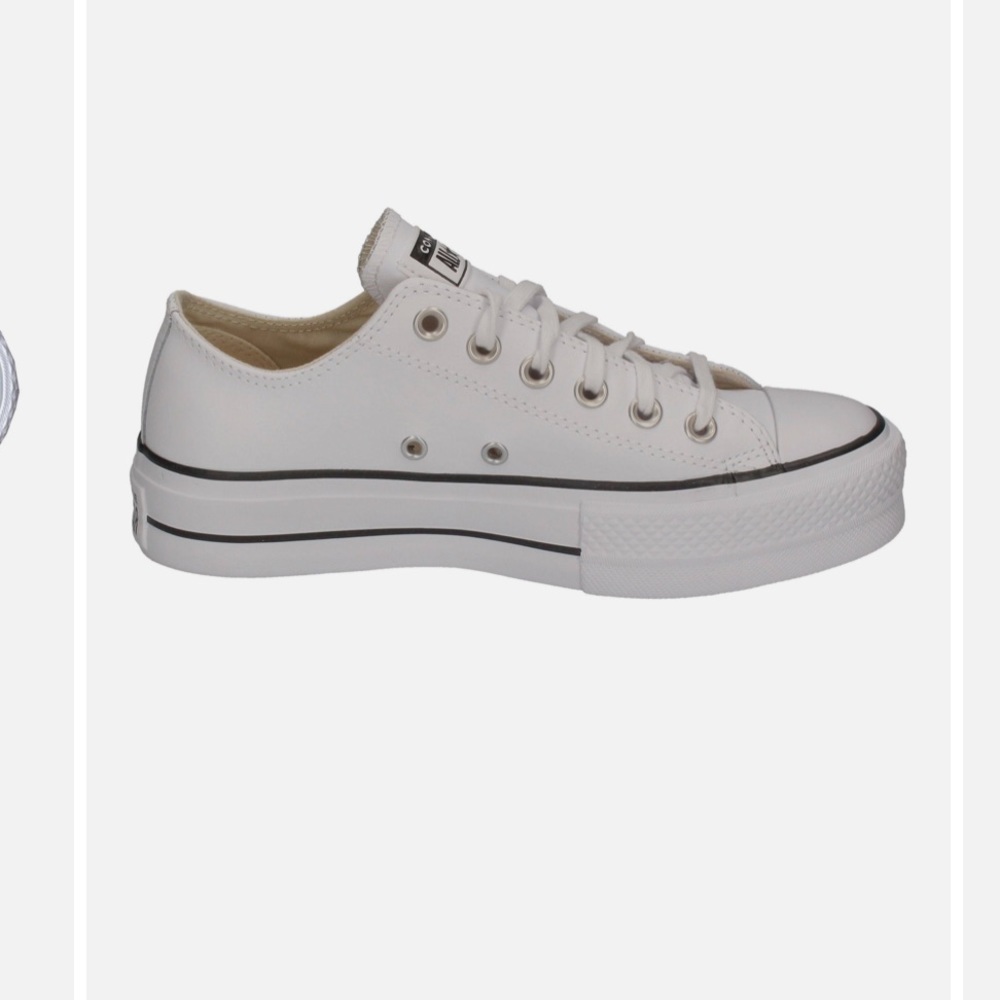 Converse White Canvas Sneakers